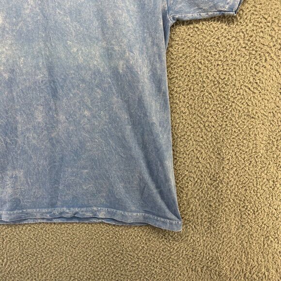 Yesterdays Sportswear Shirt Men's Small Blue Hanalei Kauai Hawaii Stone Washed - Picture 3 of 10